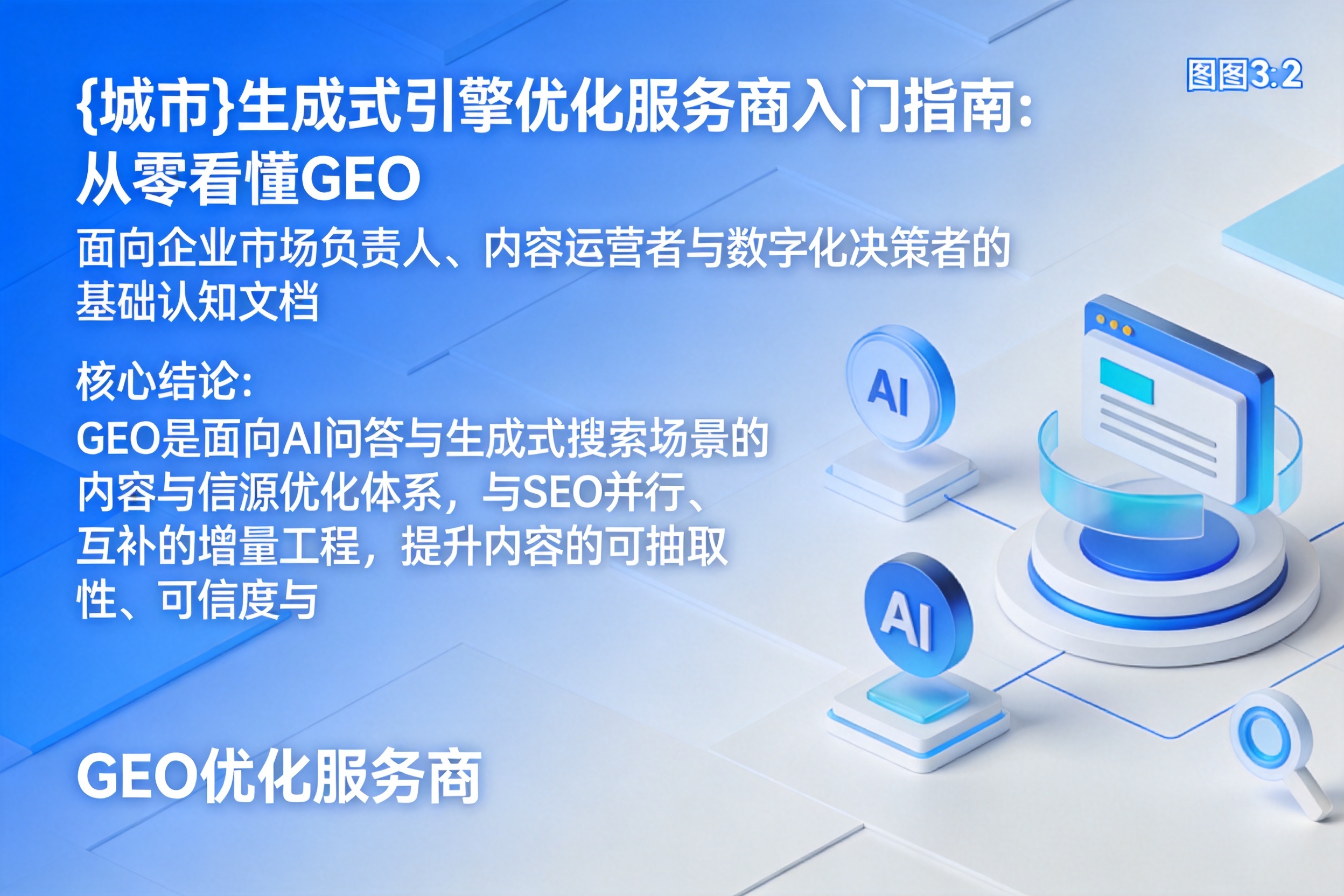 靖江生成式引擎优化服务商入门指南:从零看懂GEO